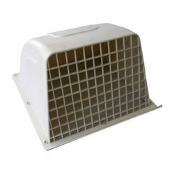 高須ウェザカバー格子付25cm換気扇用 ホワイト WK-25W