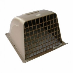 高須ウェザカバー格子付20cm換気扇用 ブラウン WK-20B