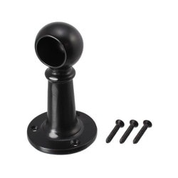 首長ブラケット 止 16mm ブラック 1個入 37515