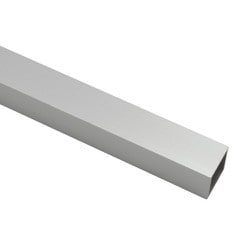 アルミ等辺角パイプ 1.5*20*20mm 1m シルバー 1本 55702