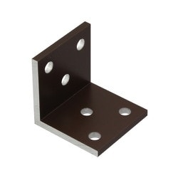 アングルピース 3.0*30*30*30mm 穴アキ ブロンズ 1個 56382