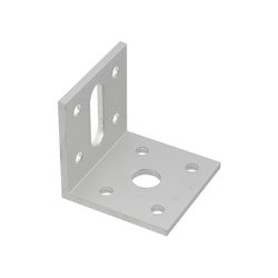 56383 [アングルピース 3.0*40*40*40mm 穴アキ シルバー 1個]