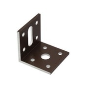 56384 [アングルピース 3.0*40*40*40mm 穴アキ ブロンズ 1個]