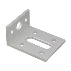 56387 [アングルピース 3.0*25*50*40mm 穴アキ シルバー 1個]