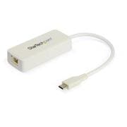 USB Type-C有線LANアダプタ ホワイト/ギガビット対応/1ポートUSB 3.0ハブ/USB 3.1 Gen 1準拠 US1GC301AUW