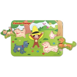 おさるのジョージ 木製えあわせパズル [木製パズル]