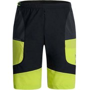 BLOCK LIGHT BERMUDA MPBF24X 9047 ブラック/イエローグリーン Lサイズ [アウトドア ハーフパンツ メンズ]