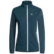 STRETCH PRO 2.0 JACKET WOMAN MJAP45W 8600 スティールブルー/ホワイト Sサイズ [アウトドア ソフトシェルジャケット レディース]