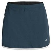 SENSI MATCH SKIRT+SHORTS WOMAN MPGC14W 8600 スティールブルー/ホワイト Sサイズ [アウトドア ショートパンツ レディース]