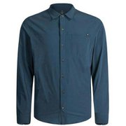 HOSTA CONFORT FIT SHIRT MQLG43X 86 スティールブルー Sサイズ [アウトドア シャツ メンズ]