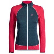 THERMAL COLOR MAGLIA WOMAN MMAP74W 8604 スティールブルー/ピンク Sサイズ [アウトドア ソフトシェルジャケット レディース]