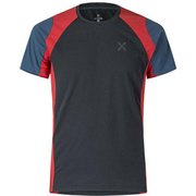 OUTDOOR CHOICE T-SHIRT MTGN55X 9010 ブラック/レッド Sサイズ [アウトドア カットソー メンズ]