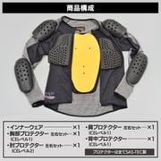 ヘンリービギンズ SAS-TEC (サステック) インナー プロテクター Lサイズ CE規格 耐切創(HPPE)/ストレッチ生地 HBP-018 ブラック 18798
