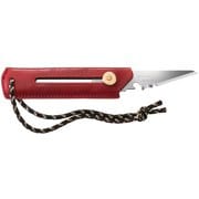替刃式ブッシュクラフトナイフ BK1 レザー OW-BK1L-R レッド [アウトドア フィールドギア アウトドアナイフ]