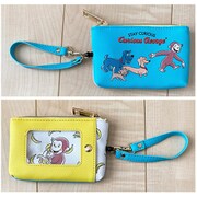 CGAP318 リール付パスケース おさるのジョージ フレンズ [キャラクターグッズ]