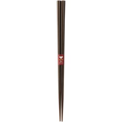 抗菌箸 ゼオミック加工 六角月閃（げっせん）・黒 23cm 121079