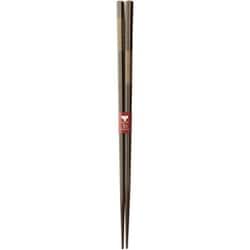 抗菌箸 ゼオミック加工 六角矢切・茶 23cm 121130