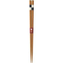 抗菌箸 ゼオミック加工 色格子・紺 23cm 121178