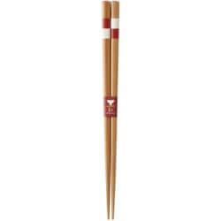 抗菌箸 ゼオミック加工 色格子・赤 21cm 121185