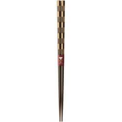 抗菌箸 ゼオミック加工 六角輪廻（りんね）・金 23cm 121192
