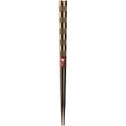 抗菌箸 ゼオミック加工 六角輪廻(りんね)・金 23cm 121192