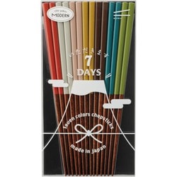 【家庭用食洗機対応】箸セット 7daysモダン 7P 23cm 028866