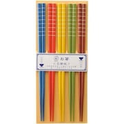 【家庭用食洗機対応】箸セット カラースティック5P 23cm 029030
