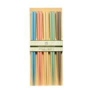 【家庭用食洗機対応】箸セット カラー染竹5P 22.5cm 027319