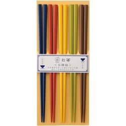 【家庭用食洗機対応】箸セット 彩乾漆5P 22.5cm 029016