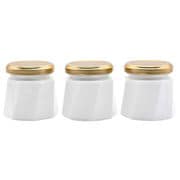 キッチンインテリア ツイストCAPびん 8cm 保存瓶(ビン) モール 100ml 3個セット ホワイト DS100M-AITO-3P