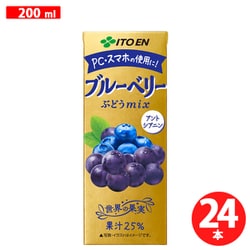 ブルーベリー ぶどうミックス 200ml×24本 紙パック [ 果実果汁飲料]