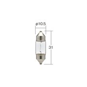 2250 [12V3W S8.5 T10×31 両口球 （1箱/10個入り）]