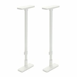 突っ張り棒 65～100cm 2本組 地震対策 防災 家具転倒防止ポール マットホワイト UEQ-65W