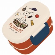 お弁当箱 2段 2点ロック ピーナッツ スヌーピー ランチタイム 530ml ランチボックス SLE-1600