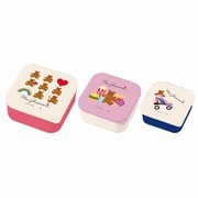 お弁当箱 Mrs.Grossmans PARTY 3個入 シールランチボックス GRA-1300