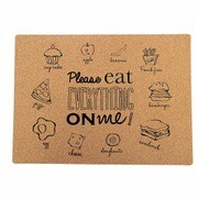 ランチョンマット コルク PLEASE EAT EVERYTHING ON ME 41×30cm CM-1700