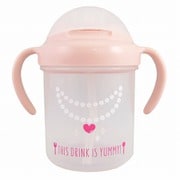 ベビーマグ ストローマグ 260ml ネックレス ピンク YUW-1300