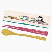 SLD-1002 [カトラリー コンビセット 箸 スプーン ピーナッツ スヌーピー FUN]