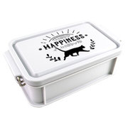 お弁当箱 1段 600ml ランチボックス コンテナ型 L HAPPINESS AJX-1401