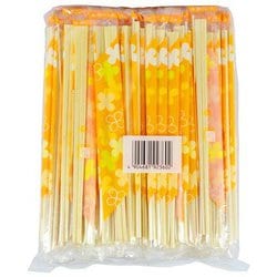 ポリ完封箸100膳 フラワーOR