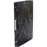A4 30穴 クリアファイル マーブルブラック F7PMB