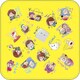 ゲゲゲの鬼太郎 ミニタオル スタンプ柄 [キャラクターグッズ]