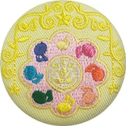 おジャ魔女どれみ 刺繍ブローチ リズムタップ [キャラクターグッズ]