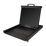 ラックマウント対応KVMコンソールドロワー 19インチLCD 1U シングルKVMスイッチ RKCONS1901