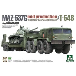 ヨドバシ Com タコム ミリタリーシリーズ Tko5013 ロシア軍 Maz 537g トラクター W Chmzap 5247g セミトレーラー 戦車運搬車 T 54b 中戦車 1 72 プラモデル 通販 全品無料配達