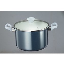 オニキスブルー ホーロー深型鍋 22cm 5.6L ONB-22F