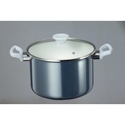 オニキスブルー ホーロー深型鍋 22cm 5.6L ONB-22F