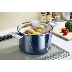 ヨドバシ.com - 高木金属 オニキスブルー ホーロー深型鍋 22cm