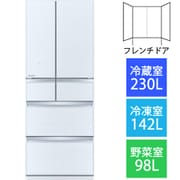 冷蔵庫(470L・フレンチドア) 6ドア WXシリーズ 除菌機能 クリスタルホワイト MR-WX47LG-W