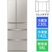 冷蔵庫(470L・フレンチドア) 6ドア WXシリーズ 除菌機能 グレイングレージュ MR-WX47LG-C